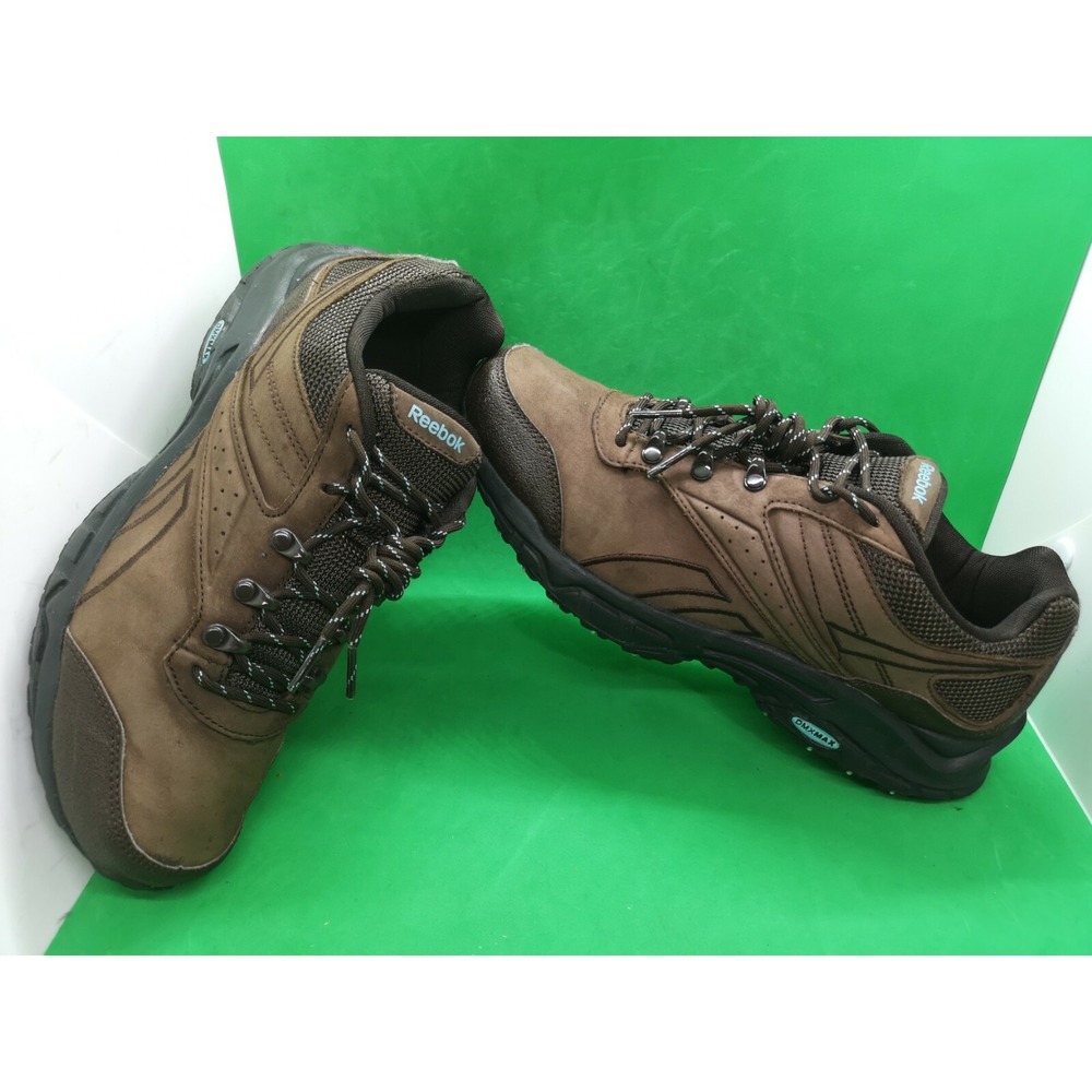 Reebok DMX Max Womens Leather Athletic Hiking Trail Shoes Size 9.5 Brown